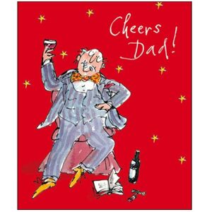 Woodmansterne Cheers Dad Quentin Blake Christmas Greeting Card Popular Xmas Cards Woodmansterne Cheers Dad Quentin Blake Christmas Greeting Card Popular Xmas Cards
