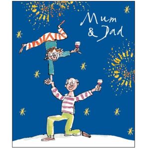 Woodmansterne Mum & Dad Quentin Blake Christmas Greeting Card Popular Xmas Cards Woodmansterne Mum & Dad Quentin Blake Christmas Greeting Card Popular Xmas Cards