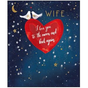 Woodmansterne Love You To The Moon Wife Valentine's Day Greeting Card Cartoon Range Cards Woodmansterne Love You To The Moon Wife Valentine's Day Greeting Card Cartoon Range Cards