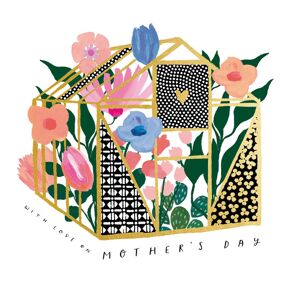 Woodmansterne Floral Greenhouse Foiled Mother's Day Greeting Card Beautiful Mothers Day Cards Woodmansterne Floral Greenhouse Foiled Mother's Day Greeting Card Beautiful Mothers Day Cards