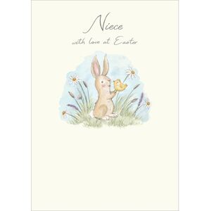 Woodmansterne Niece Bunny & Chick With Love At Easter Greeting Card Cute Greetings Card Woodmansterne Niece Bunny & Chick With Love At Easter Greeting Card Cute Greetings Card