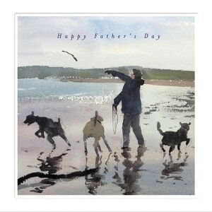 Woodmansterne Walking The Dog's Watercolour Happy Father's Day Greeting Card Fathers Day Cards Woodmansterne Walking The Dog's Watercolour Happy Father's Day Greeting Card Fathers Day Cards
