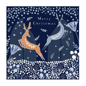 Jumping Reindeer Foiled Christmas Card Woodmansterne Xmas Cards Jumping Reindeer Foiled Christmas Card Woodmansterne Xmas Cards