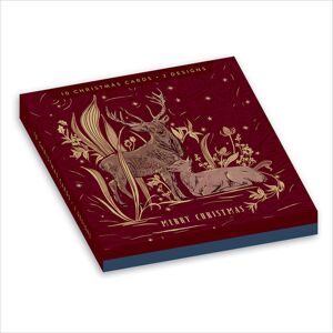 Woodmansterne Box of 10 Christmas Cards In Winter Deer & Owl Designs Assorted Xmas Card Boxes Woodmansterne Box of 10 Christmas Cards In Winter Deer & Owl Designs Assorted Xmas Card Boxes