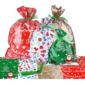 HKHBJS Christmas Gift Bags Gift Wrapping Assorted Gifts Styles Bags With Ribbon Ties Fo HKHBJS Christmas Gift Bags Gift Wrapping Assorted Gifts Styles Bags With Ribbon Ties Fo