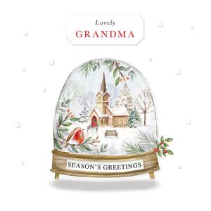 Woodmansterne Lovely Grandma Snow Globe Season's Greetings Christmas Card Xmas Greeting Cards Woodmansterne Lovely Grandma Snow Globe Season's Greetings Christmas Card Xmas Greeting Cards