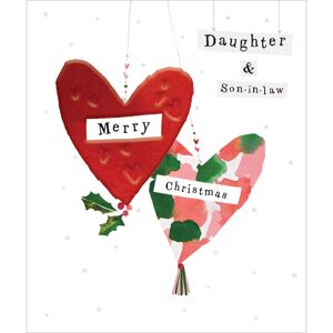 Woodmansterne Daughter & Son-In-Law Foiled Festive Heart Christmas Card Xmas Greeting Cards Woodmansterne Daughter & Son-In-Law Foiled Festive Heart Christmas Card Xmas Greeting Cards