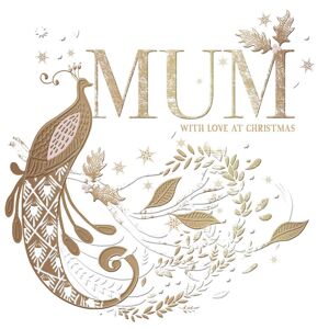 Woodmansterne Mum With Love Festive Foiled Peacock Christmas Card Xmas Greeting Cards Woodmansterne Mum With Love Festive Foiled Peacock Christmas Card Xmas Greeting Cards