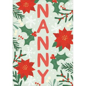 Woodmansterne Nanny Festive Poinsettias Christmas Card Woodmansterne Nanny Festive Poinsettias Christmas Card