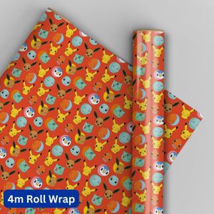 Pokémon Pokemon Wrapping Paper 4m Roll Wrap Pokémon Pokemon Wrapping Paper 4m Roll Wrap