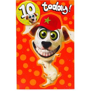UK Greetings 10th Birthday Card - Birthday Card 10 Year Old Boy - Wacky Dog Desi UK Greetings 10th Birthday Card - Birthday Card 10 Year Old Boy - Wacky Dog Desi