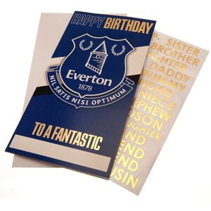 Everton FC Birthday Card Personalised Everton FC Birthday Card Personalised
