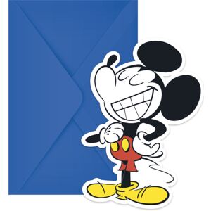 Disney Retro Mickey Mouse Invitations (Pack of 6) Disney Retro Mickey Mouse Invitations (Pack of 6)