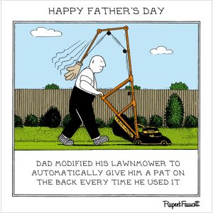 Woodmansterne Fred Father's Day Pat On The Back Well Done Dad Funny Father's Day Greeting Card Woodmansterne Fred Father's Day Pat On The Back Well Done Dad Funny Father's Day Greeting Card
