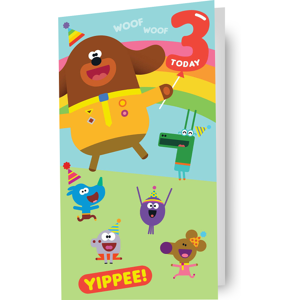 Hey Duggee Age 3 Birthday Card Hey Duggee Age 3 Birthday Card
