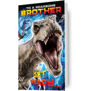 Jurassic World 'Roarsome Brother' Birthday Card Jurassic World 'Roarsome Brother' Birthday Card