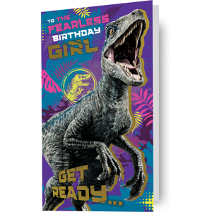 Jurassic World 'Birthday Girl' Greeting Card Jurassic World 'Birthday Girl' Greeting Card