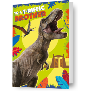 Jurassic World 'Brother' Birthday Card Jurassic World 'Brother' Birthday Card