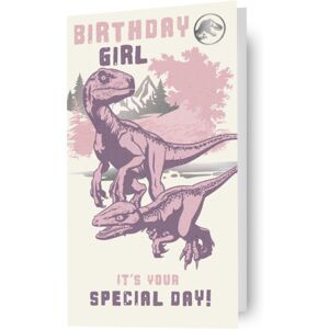 Jurassic World 'Special Day!' Birthday Girl Card Jurassic World 'Special Day!' Birthday Girl Card