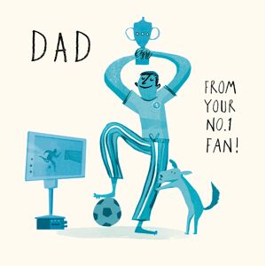 Woodmansterne Dad From Your No.1 Fan Happy Father's Day Greeting Card Fathers Day Cards Woodmansterne Dad From Your No.1 Fan Happy Father's Day Greeting Card Fathers Day Cards