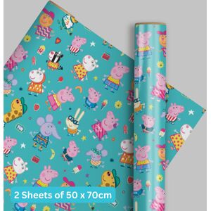 Peppa Pig Wrapping Paper 2 Sheet 2 Tag Peppa Pig Wrapping Paper 2 Sheet 2 Tag