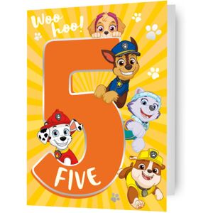 Paw Patrol Age 5 Birthday Card Paw Patrol Age 5 Birthday Card