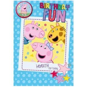 Peppa Pig Birthday Fun Card & Badge Peppa Pig Birthday Fun Card & Badge