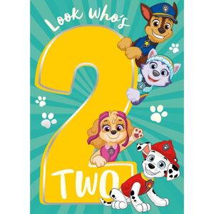 Paw Patrol Age 2 Birthday Card Paw Patrol Age 2 Birthday Card