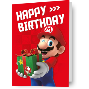 Danilo Promotions Ltd Super Mario 'Happy Birthday' Card Danilo Promotions Ltd Super Mario 'Happy Birthday' Card