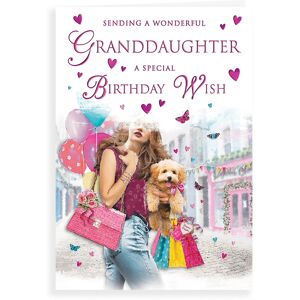 Regal Publishing Traditional Birthday Card Granddaughter - 9 x 6 inches Regal Publishing Traditional Birthday Card Granddaughter - 9 x 6 inches