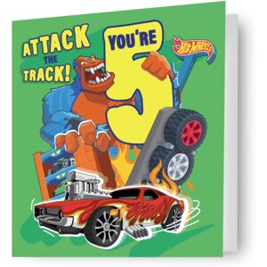 HOT WHEELS AGE 5 BIRTHDAY CARD HOT WHEELS AGE 5 BIRTHDAY CARD
