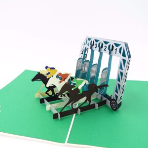 Pokémon Horses 3D Pop Up Greeting Card - Horse Racing Pony Champion Father's Day Con Pokémon Horses 3D Pop Up Greeting Card - Horse Racing Pony Champion Father's Day Con