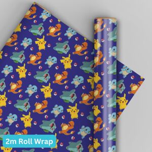 Pokémon Wrapping Paper - 2m Roll Gift Wrap Pokémon Wrapping Paper - 2m Roll Gift Wrap