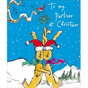 Woodmansterne Quentin Blake To My Partner Christmas Card Fun Bunny Love Xmas Greetings Woodmansterne Quentin Blake To My Partner Christmas Card Fun Bunny Love Xmas Greetings