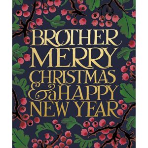 Woodmansterne Emma Bridgewater Brother Christmas Card Gold Foiled Floral Berry Xmas Greetings Woodmansterne Emma Bridgewater Brother Christmas Card Gold Foiled Floral Berry Xmas Greetings