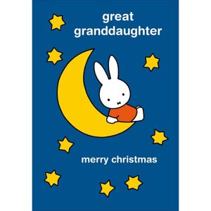 Woodmansterne Miffy Great Granddaughter Christmas Card Cute Bunny Moon & Back Xmas Greetings Woodmansterne Miffy Great Granddaughter Christmas Card Cute Bunny Moon & Back Xmas Greetings