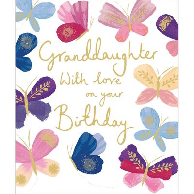 Granddaughter With Love Artistic Birthday Greeting Card Woodmansterne Cards Granddaughter With Love Artistic Birthday Greeting Card Woodmansterne Cards