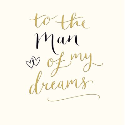 Woodmansterne To The Man Of My Dreams Valentine's Day Greeting Card Valentines Cards Woodmansterne To The Man Of My Dreams Valentine's Day Greeting Card Valentines Cards