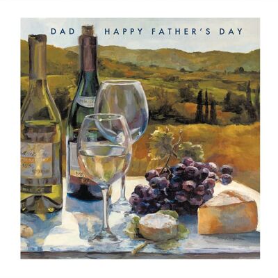 Woodmansterne Happy Father's Day Classic Wine & Cheese Greeting Card Fathers Day Cards Woodmansterne Happy Father's Day Classic Wine & Cheese Greeting Card Fathers Day Cards