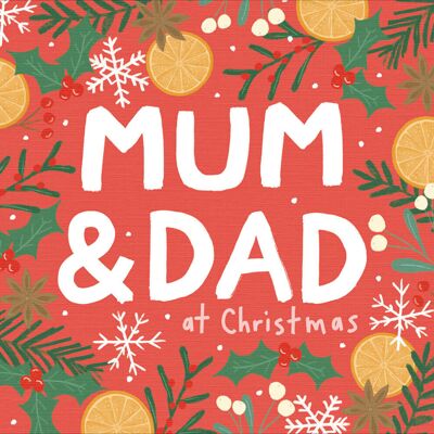 Woodmansterne Candy Cane Lane Mum & Dad Contemporary Christmas Card Xmas Greeting Cards Woodmansterne Candy Cane Lane Mum & Dad Contemporary Christmas Card Xmas Greeting Cards