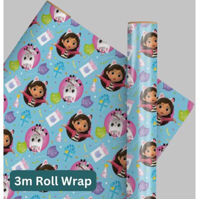 Gabbys Dollhouse Gabby's Dollhouse 3m Roll Wrap Gabbys Dollhouse Gabby's Dollhouse 3m Roll Wrap