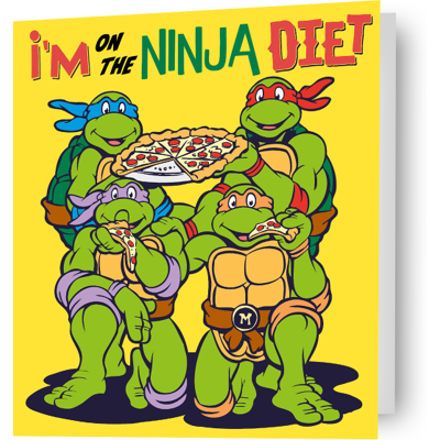 Teenage Mutant Ninja Turtles Ninja Diet Birthday Card - Birthday Card Teenage Mutant Ninja Turtles Ninja Diet Birthday Card - Birthday Card