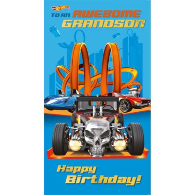 Hot Wheels Grandson Birthday Card Hot Wheels Grandson Birthday Card
