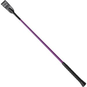 (21in, Navy/Raspberry) Shires Threaded Leather Horse Riding Whip (21in, Navy/Raspberry) Shires Threaded Leather Horse Riding Whip