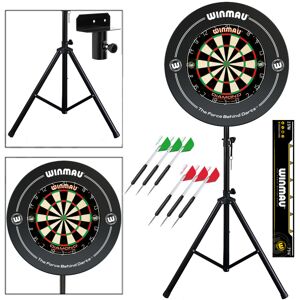 Darts Set with Portable Stand + Winmau Diamond Dartboard and Surround Darts Set with Portable Stand + Winmau Diamond Dartboard and Surround
