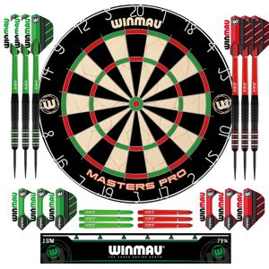Winmau Darts - Masters Pro Premium Bristle Dartboard Set - Includes Dart Board, Winmau Darts - Masters Pro Premium Bristle Dartboard Set - Includes Dart Board,