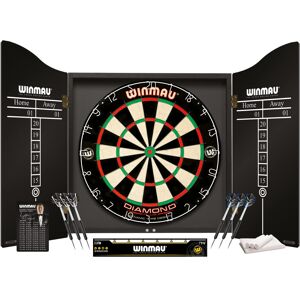 WINMAU Professional Dart Set includes Diamond Plus Bristle Dartboard - Black Cab WINMAU Professional Dart Set includes Diamond Plus Bristle Dartboard - Black Cab