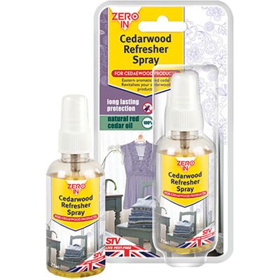 STV Zero In Cedarwood Refresher Spray - 75ml, Long-Lasting Cedar Scent for Cedar Ite STV Zero In Cedarwood Refresher Spray - 75ml, Long-Lasting Cedar Scent for Cedar Ite