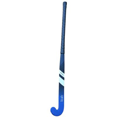 Loops 32 Inch Fiberglass Hockey Stick - BLACK/BLUE - Standard Bow Comfort Grip Bat Loops 32 Inch Fiberglass Hockey Stick - BLACK/BLUE - Standard Bow Comfort Grip Bat