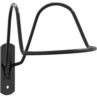 vidaXL Helmet Rack for Equestrian Wall Mounted Helmet Holder Hook Black Steel - Helmet Rack vidaXL Helmet Rack for Equestrian Wall Mounted Helmet Holder Hook Black Steel - Helmet Rack